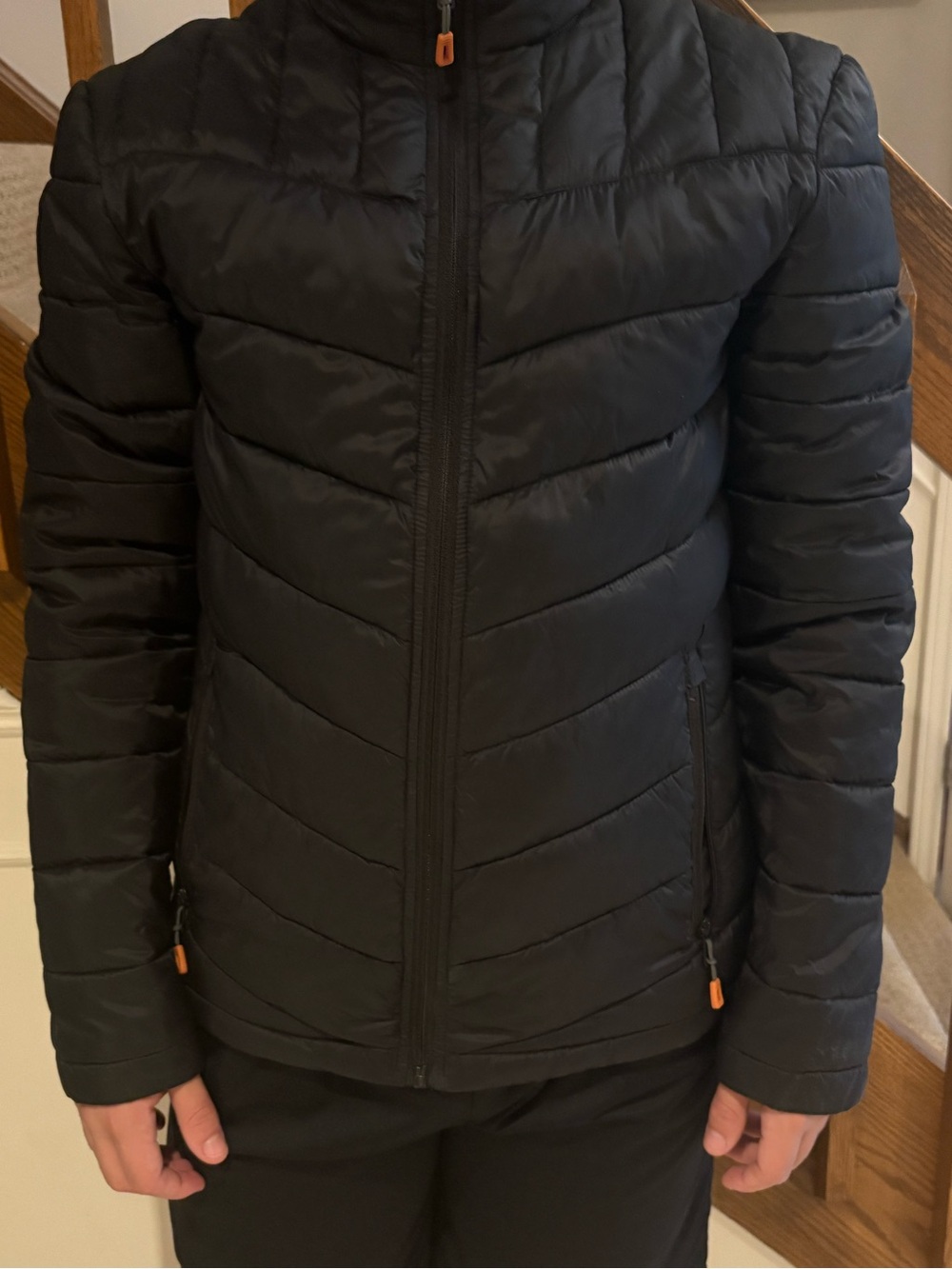 Men’s Black Quilted London Fog Puffer Jacket - Lightweight Warmth